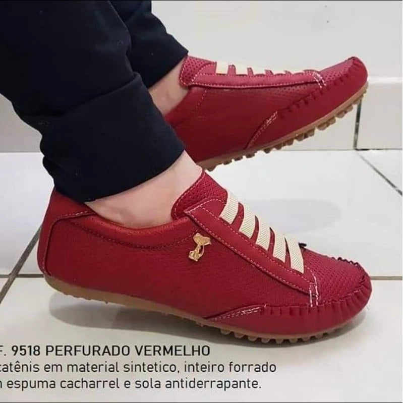tenis feminino estilo mocatenis confort