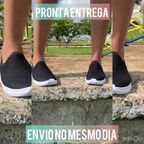 Tênis Feminino Meia Ortopédico Casual Para Academia Caminhada Branco
