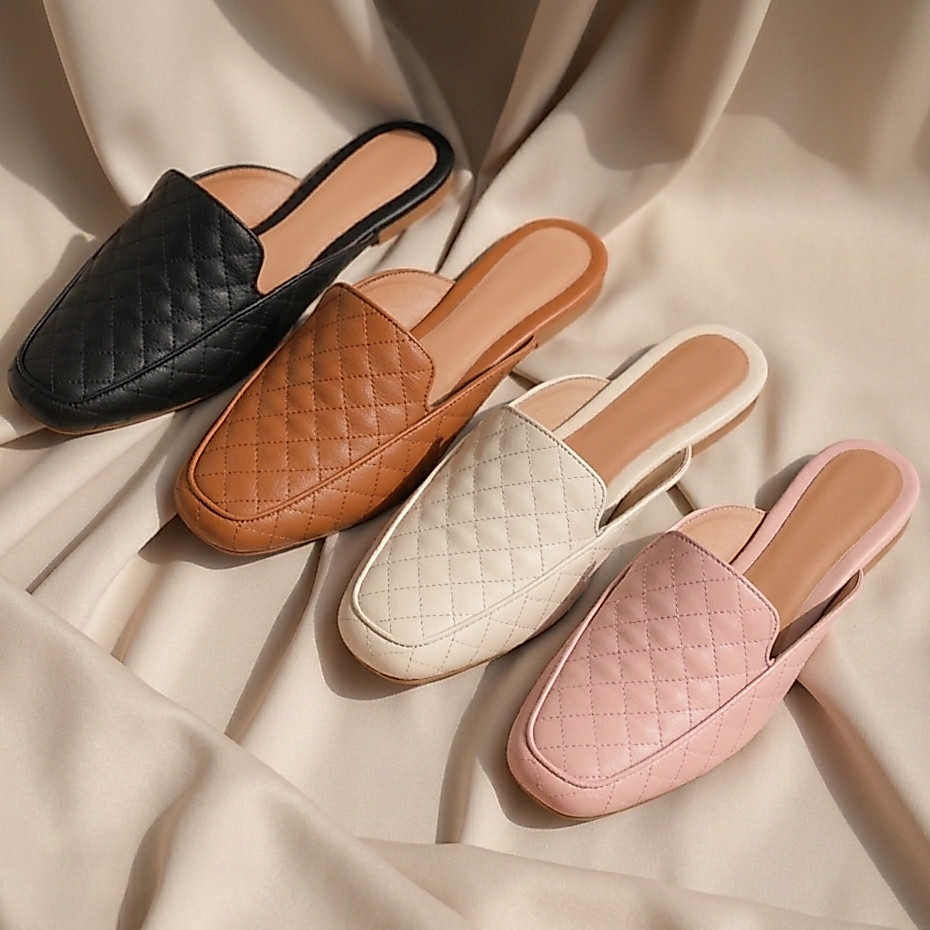 Sandália Feminina Sapatilha Ortopédica Salto Baixo Mule Confortável Elegante Casual - Promoção !