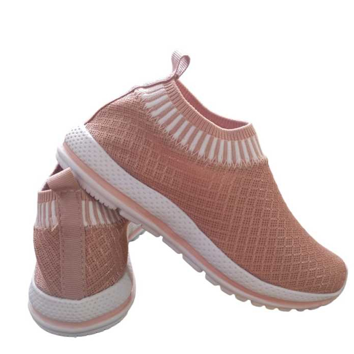 Tenis feminino slip on casual elástico atividades físicas academia e respirável