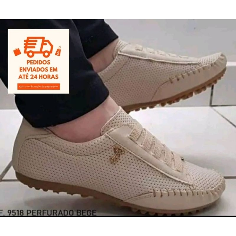 tenis feminino estilo mocatenis confort