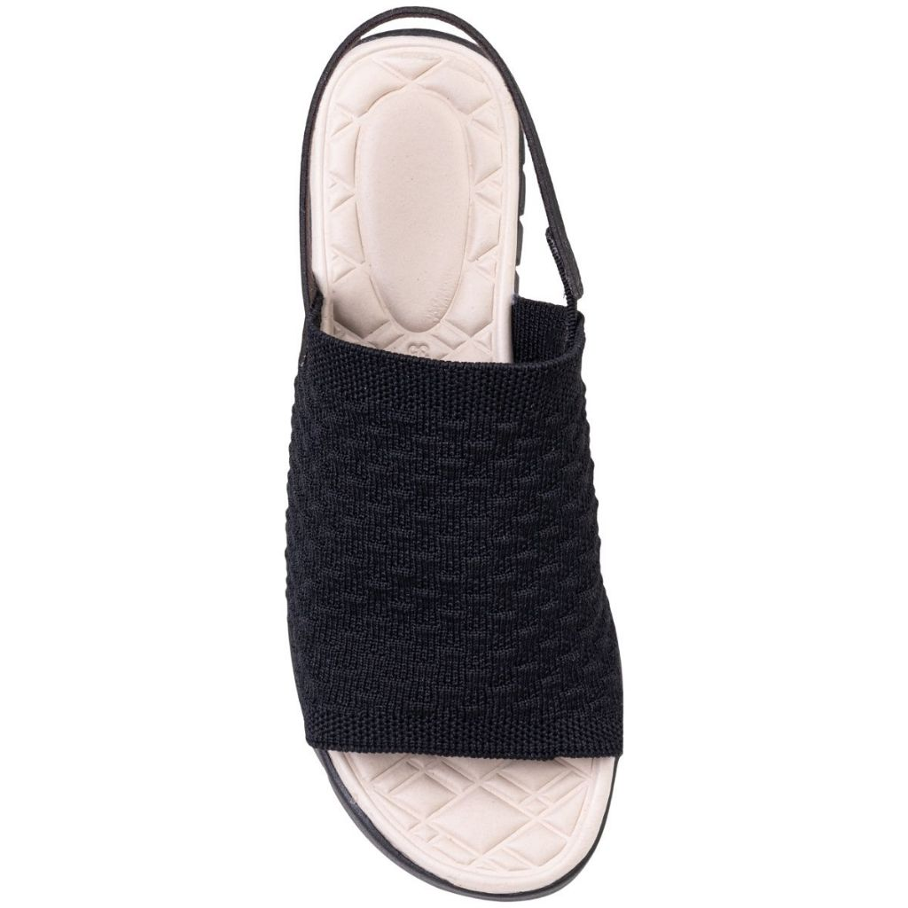 Sandália Feminina Ortopédica Knit Calce Fácil Meia Elástico Anatômica Massageadora Confortável 7603