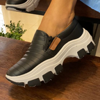 Ténis Feminino Slip On Casual Confortável Versátil Simples