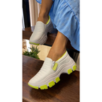 Ténis Feminino Slip On Casual Confortável Versátil Simples