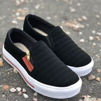 Tênis Sapatênis Sapatilha feminino Slip On Zíp casual Leve e confortável envio imediato