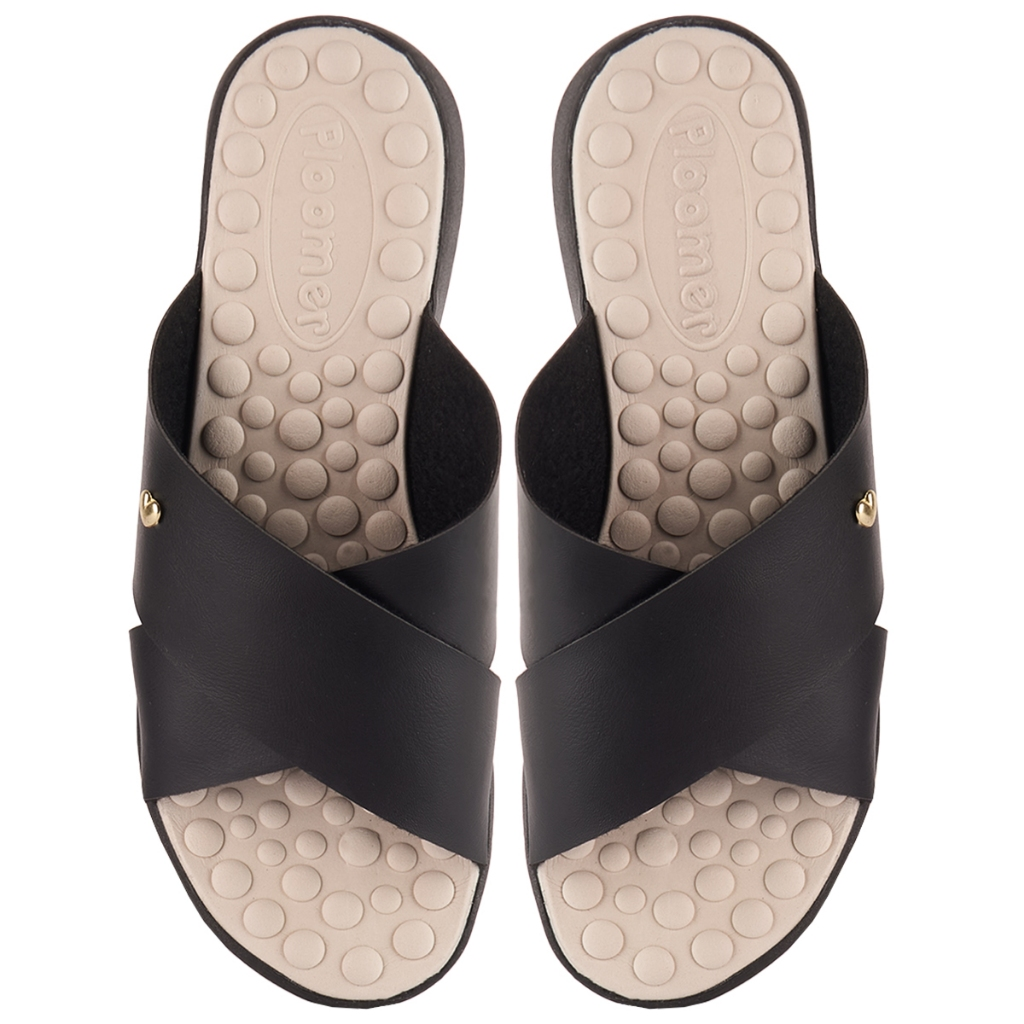Chinelo Feminino Ortopédico Original Ploomer Tamanco Casual em X Super Sola Eva Leve Macio Confort