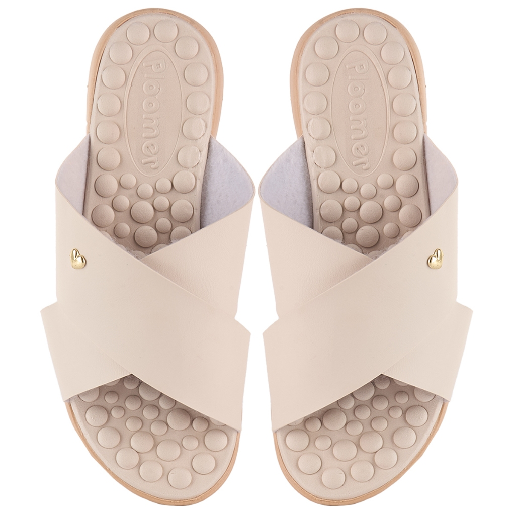 Chinelo Feminino Ortopédico Original Ploomer Tamanco Casual em X Super Sola Eva Leve Macio Confort