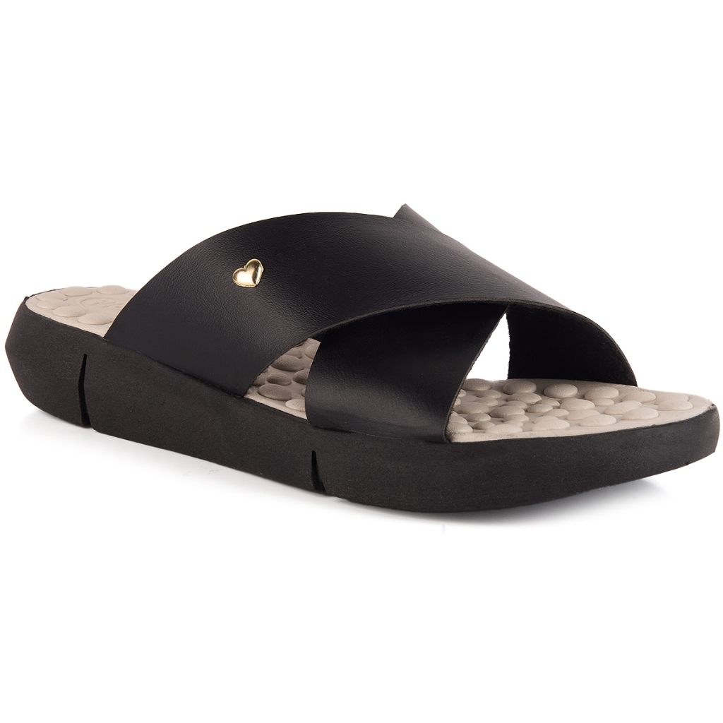 Chinelo Feminino Ortopédico Original Ploomer Tamanco Casual em X Super Sola Eva Leve Macio Confort