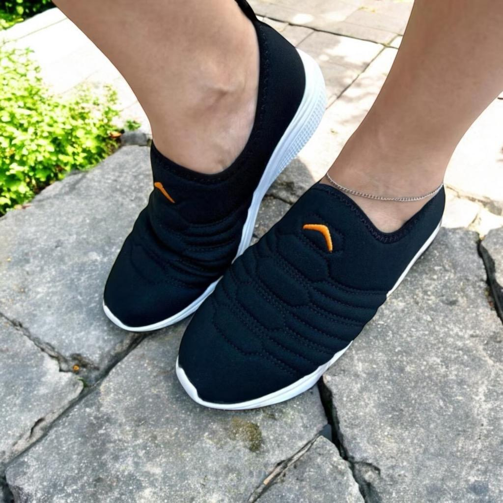 Tênis Feminino calce facil Flexível Ortopédico Slip On Caminhada Unissex Antiderrapante barato