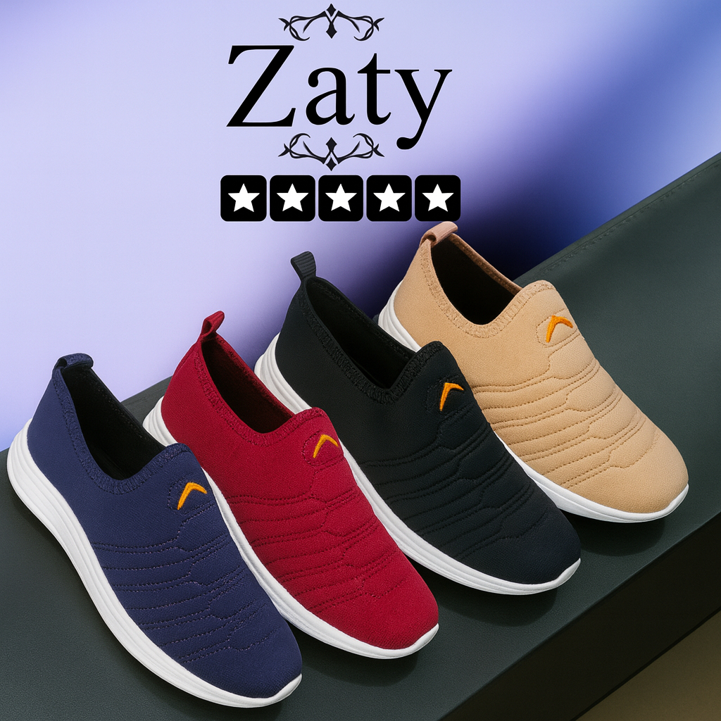 Tênis Feminino calce facil Flexível Ortopédico Slip On Caminhada Unissex Antiderrapante barato