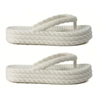 Kit 2 Pares Chinelo Plataforma Nuvem Sandalia Feminino 3 Tranças Casual Estilo Piccadilly Ortopedica