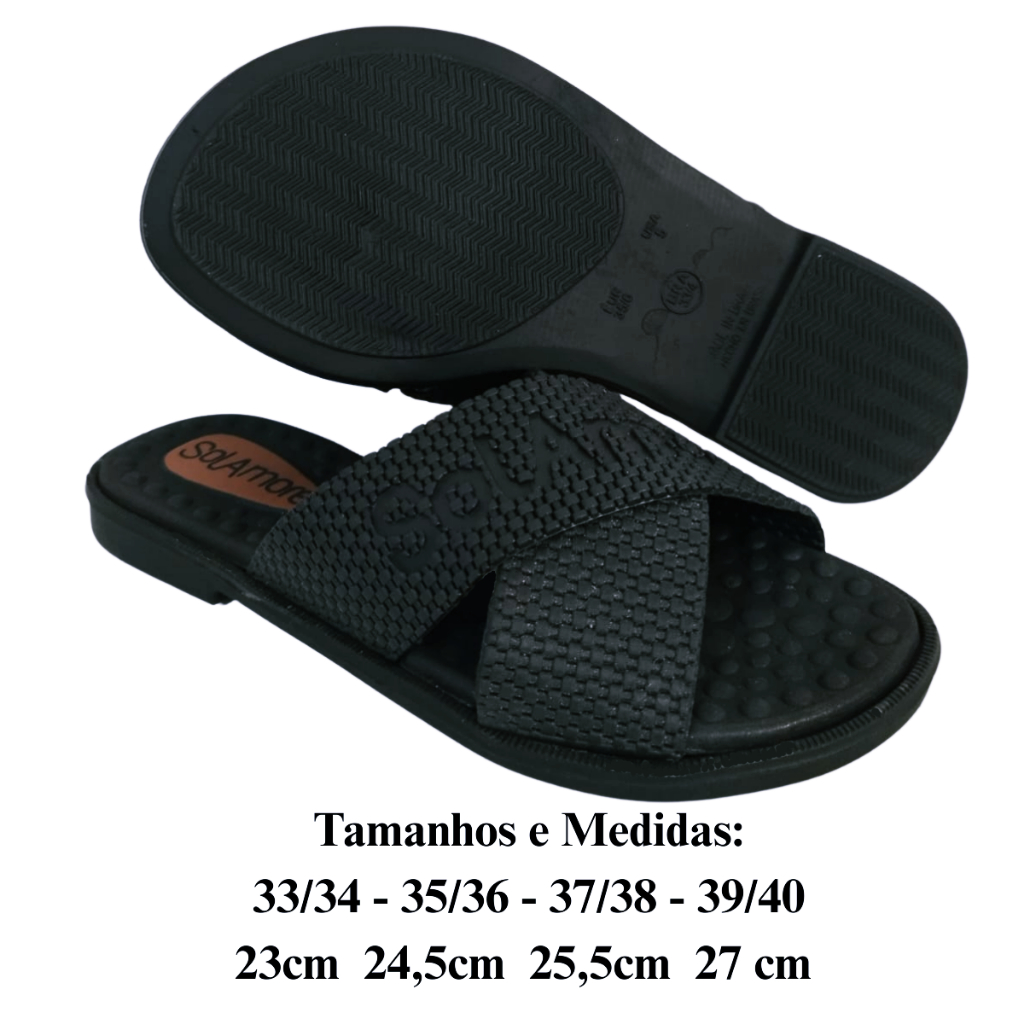 Chinelo Feminino Rasteira Ortopedico Massageador Macio Sol