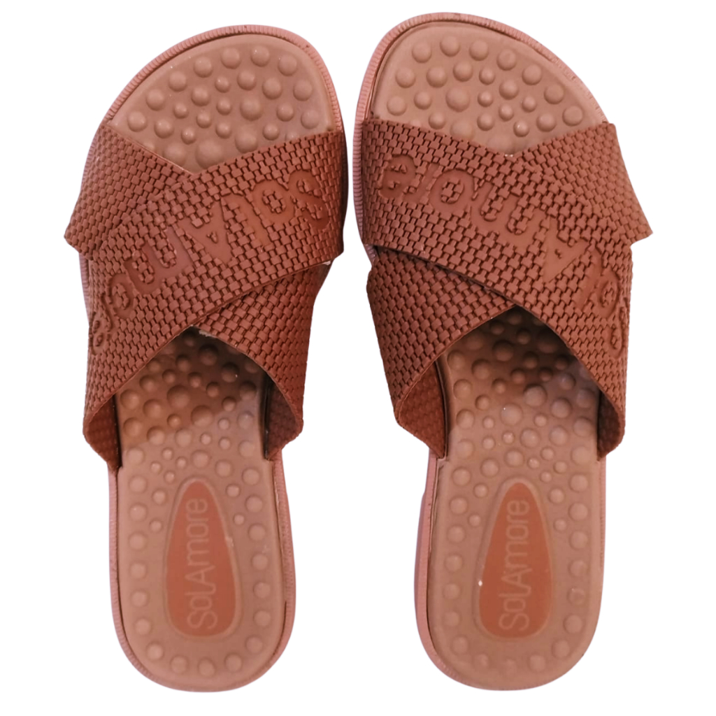 Chinelo Feminino Rasteira Ortopedico Massageador Macio Sol