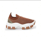 Tenis Casual Feminino Chunky Knit Plataforma Estiloso Confortável Moda Verão 2025