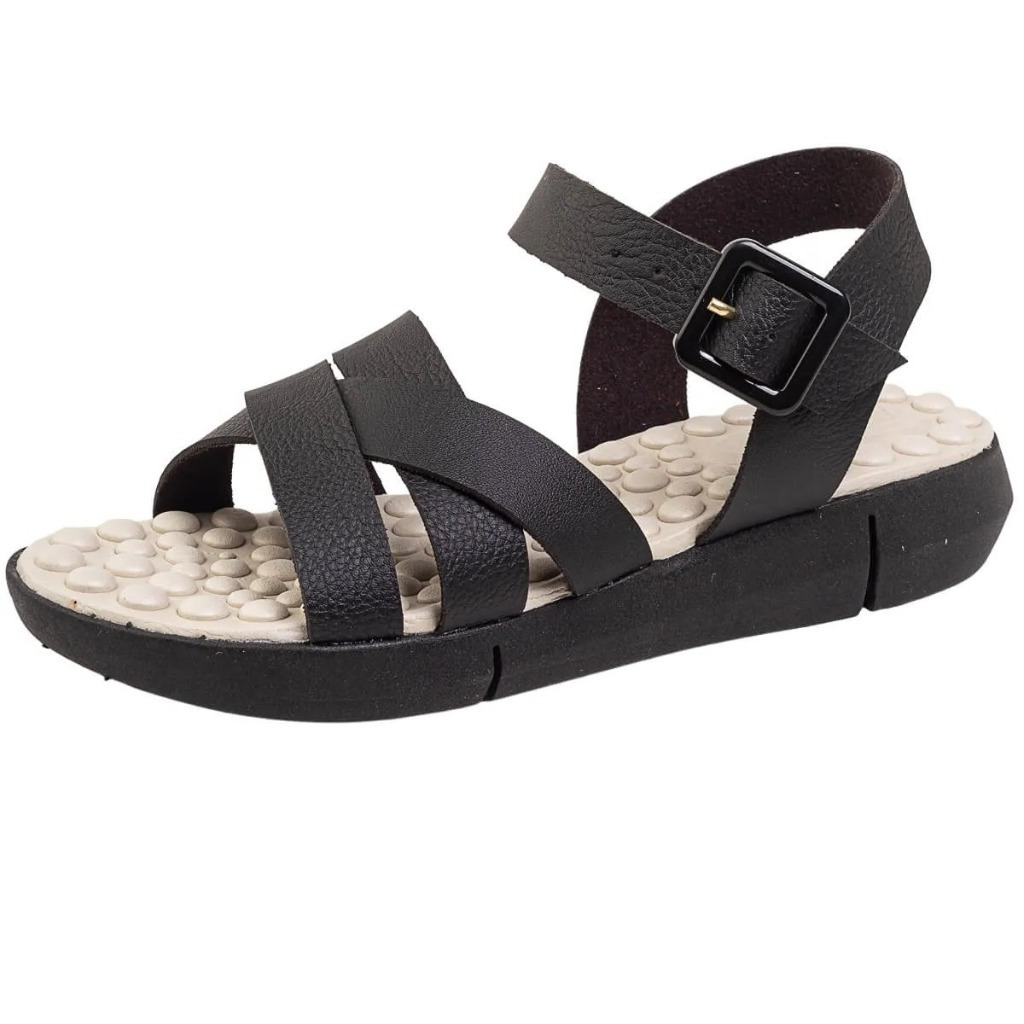 Tamanco Feminino Chinelo Ortopédico Anatômico Massageador Papete Plataforma Confort