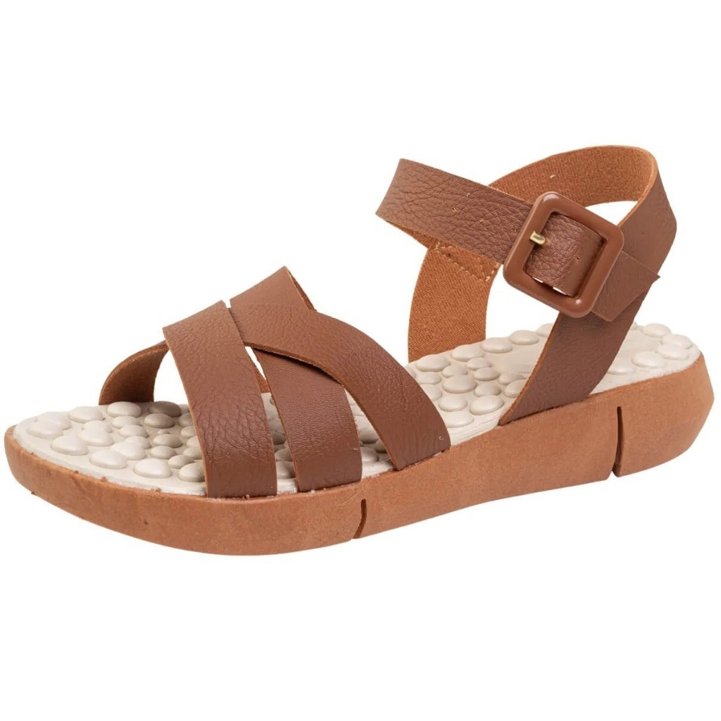 Tamanco Feminino Chinelo Ortopédico Anatômico Massageador Papete Plataforma Confort