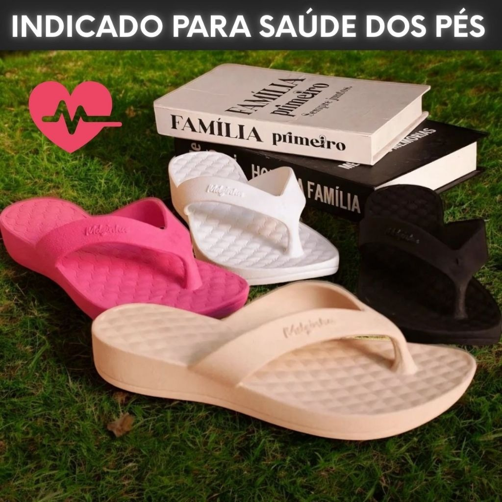 Sandália Nuvem Feminina Ortopédica Ultra Confortável Leve e Macia Uso Diário e Praia