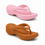 Kit 2 Pares Sandalia Ortopedica Original Esporao Fascite Plantar Tamanco Feminino Estilo Piccadilly