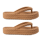 Kit 2 Pares Chinelo Plataforma Nuvem Sandalia Feminino 3 Tranças Casual Estilo Piccadilly Ortopedica