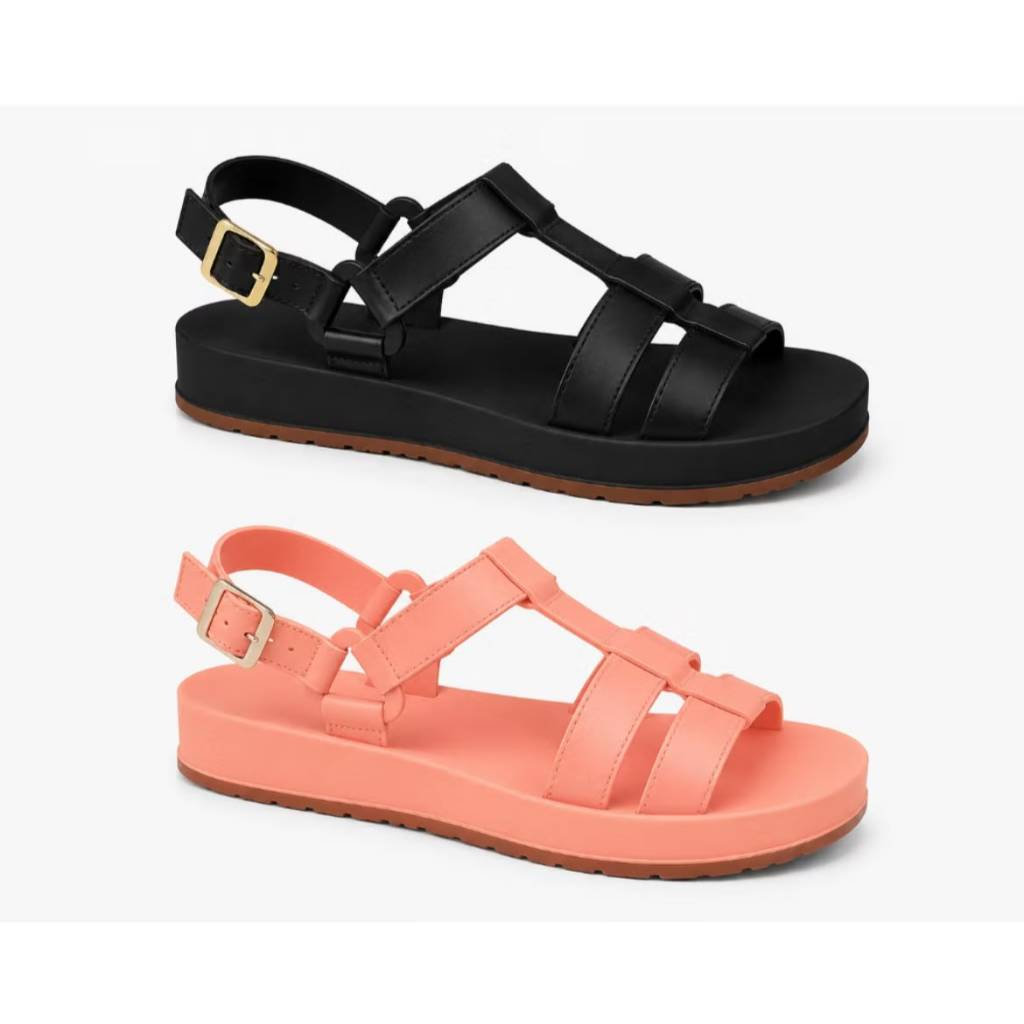 Kit 2 Pares Sandália Papete Feminina Estilosa Plataforma Tendência Casual Confortável Moda 2026