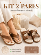 Kit Tamanco Sandália Feminino + Fivela Ortopédico Para Esporão e Facite Plantar