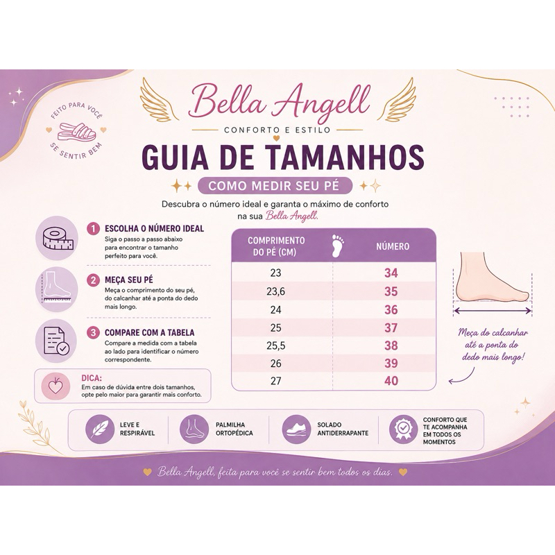 Sandália Ortopédica Feminina Confortável Ajustável com Velcro