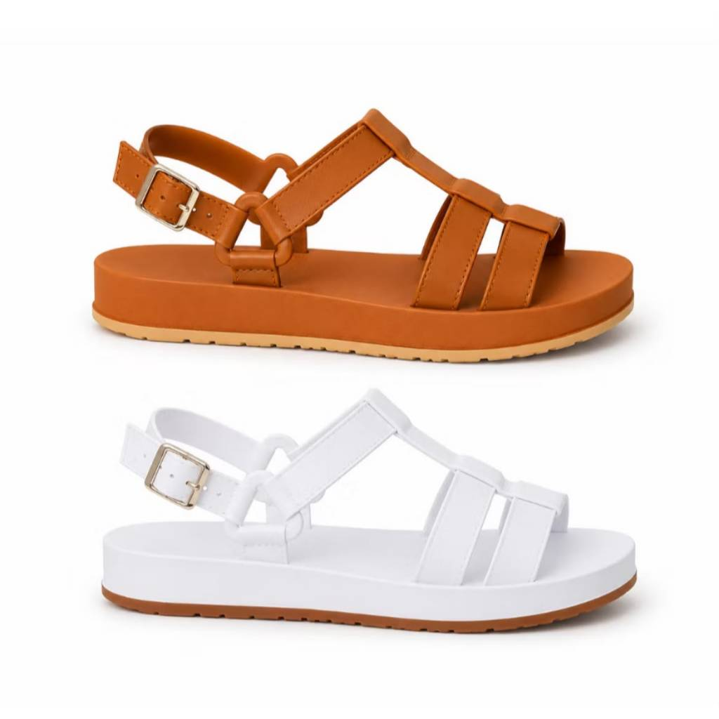 Kit 2 Pares Sandália Papete Feminina Estilosa Plataforma Tendência Casual Confortável Moda 2026