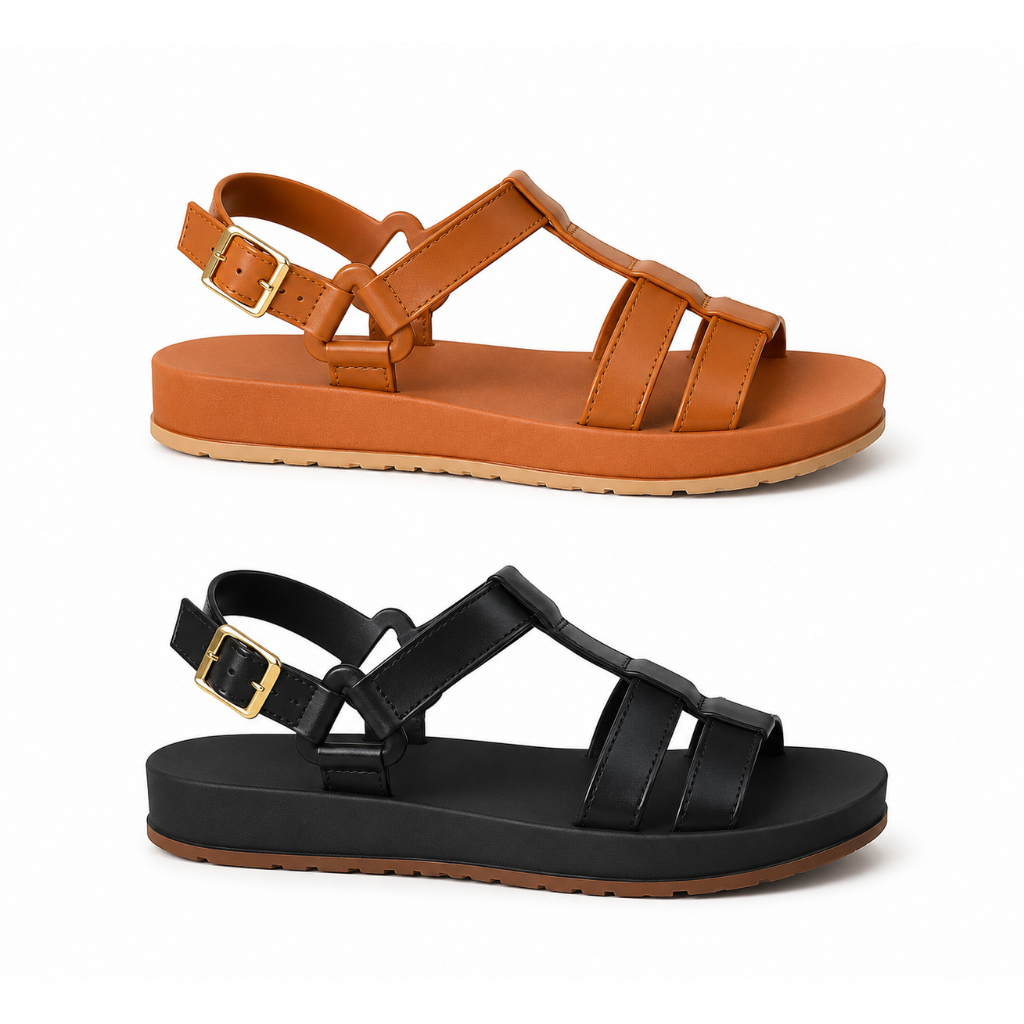 Kit 2 Pares Sandália Papete Feminina Estilosa Plataforma Tendência Casual Confortável Moda 2026