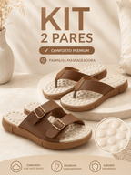 Kit Tamanco Sandália Feminino + Fivela Ortopédico Para Esporão e Facite Plantar