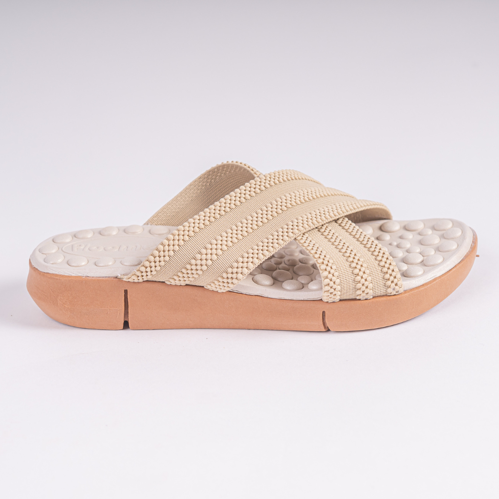 Chinelo Ortopédico com Elástico Trançado e Palmilha Massageadora Ideal para Esporão e Faciste Plantar