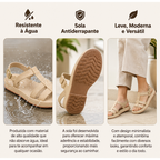 Kit 2 Pares Sandália Papete Feminina Estilosa Plataforma Tendência Casual Confortável Moda 2026