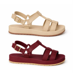 Kit 2 Pares Sandália Papete Feminina Estilosa Plataforma Tendência Casual Confortável Moda 2026