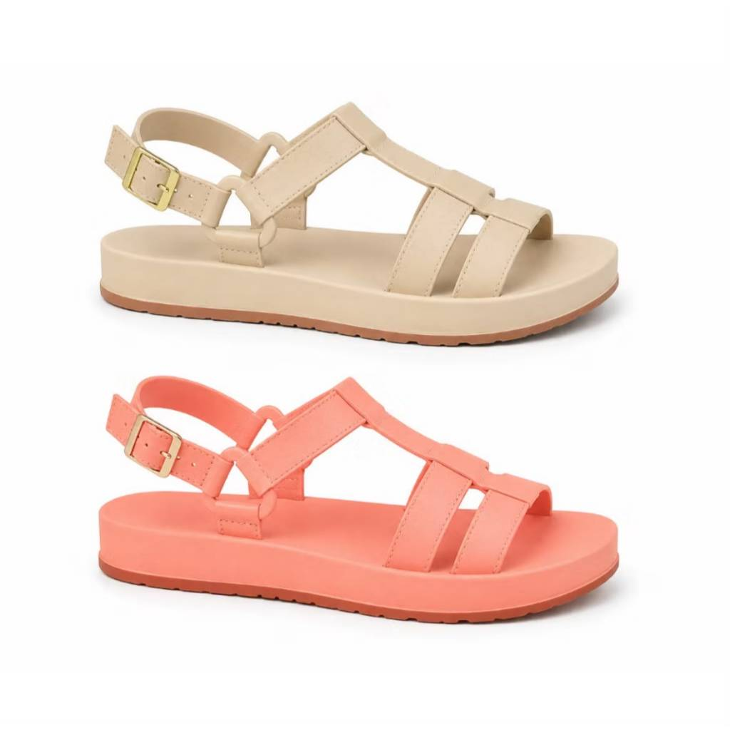 Kit 2 Pares Sandália Papete Feminina Estilosa Plataforma Tendência Casual Confortável Moda 2026