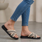 Sandalia Feminina Palmilha Confort Casual Moda Confortável