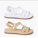 Kit 2 Pares Sandália Papete Feminina Estilosa Plataforma Tendência Casual Confortável Moda 2026
