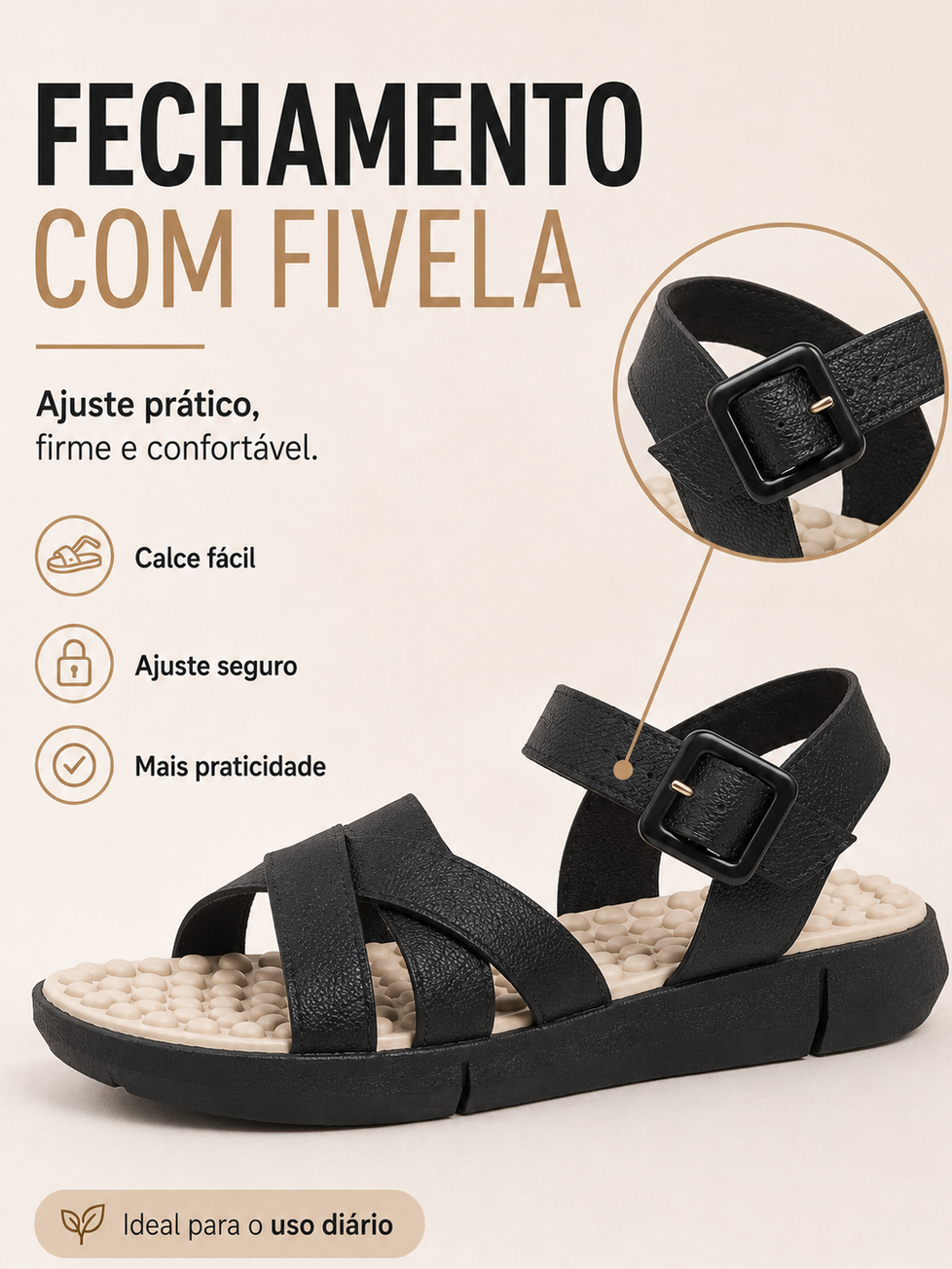Tamanco Feminino Chinelo Ortopédico Anatômico Massageador Papete Plataforma Confort