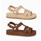 Kit 2 Pares Sandália Papete Feminina Estilosa Plataforma Tendência Casual Confortável Moda 2026