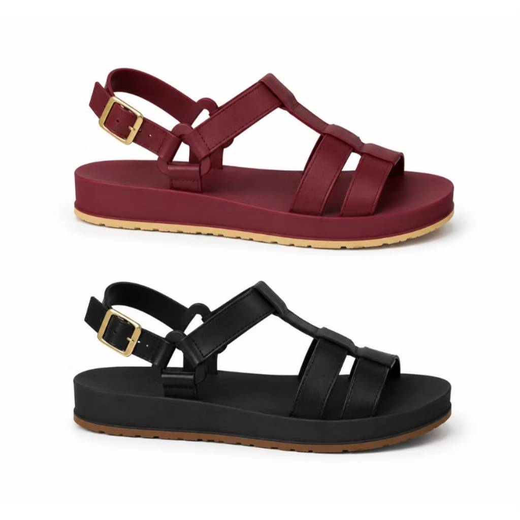 Kit 2 Pares Sandália Papete Feminina Estilosa Plataforma Tendência Casual Confortável Moda 2026