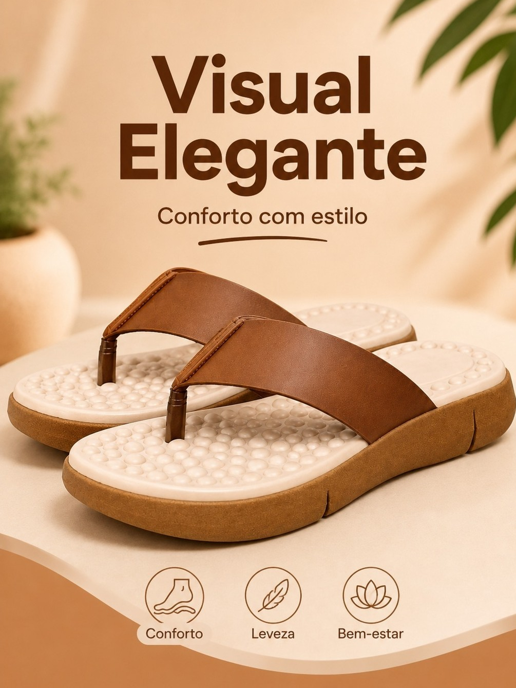 Kit Tamanco Sandália Feminino + Fivela Ortopédico Para Esporão e Facite Plantar