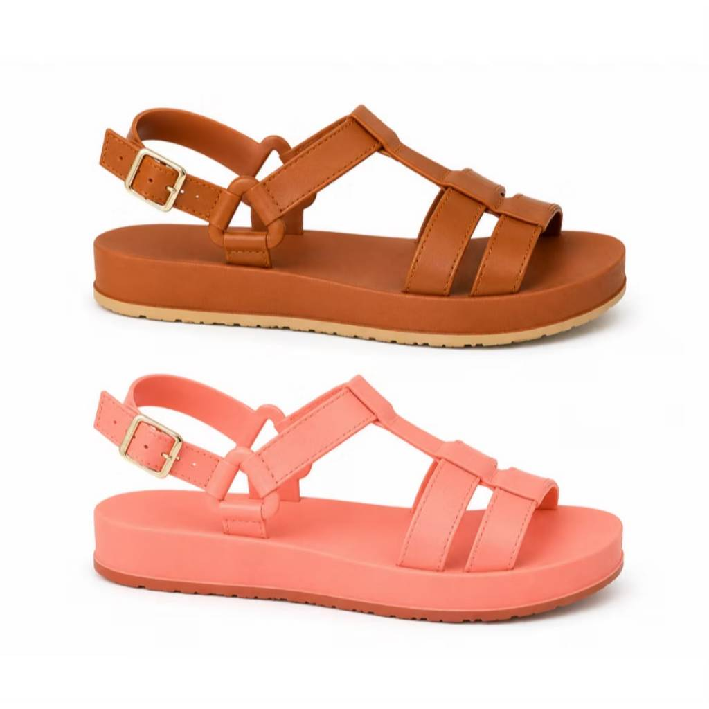 Kit 2 Pares Sandália Papete Feminina Estilosa Plataforma Tendência Casual Confortável Moda 2026