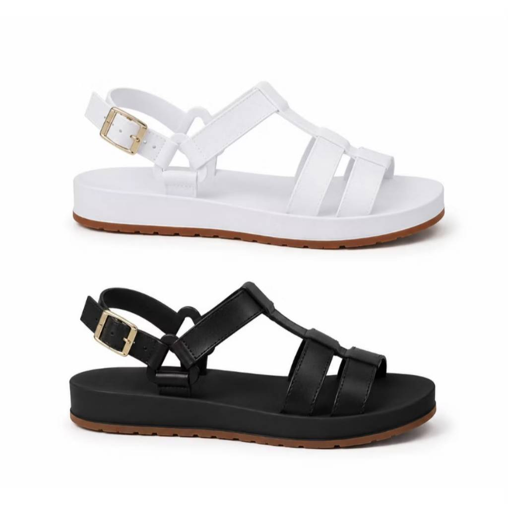 Kit 2 Pares Sandália Papete Feminina Estilosa Plataforma Tendência Casual Confortável Moda 2026