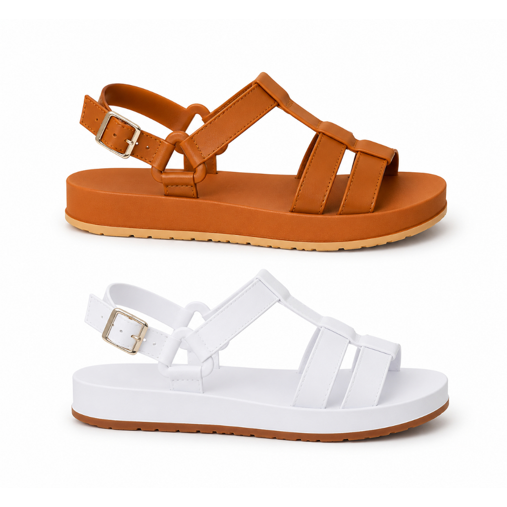 Kit 2 Pares Sandália Papete Feminina Estilosa Plataforma Tendência Casual Confortável Moda 2026