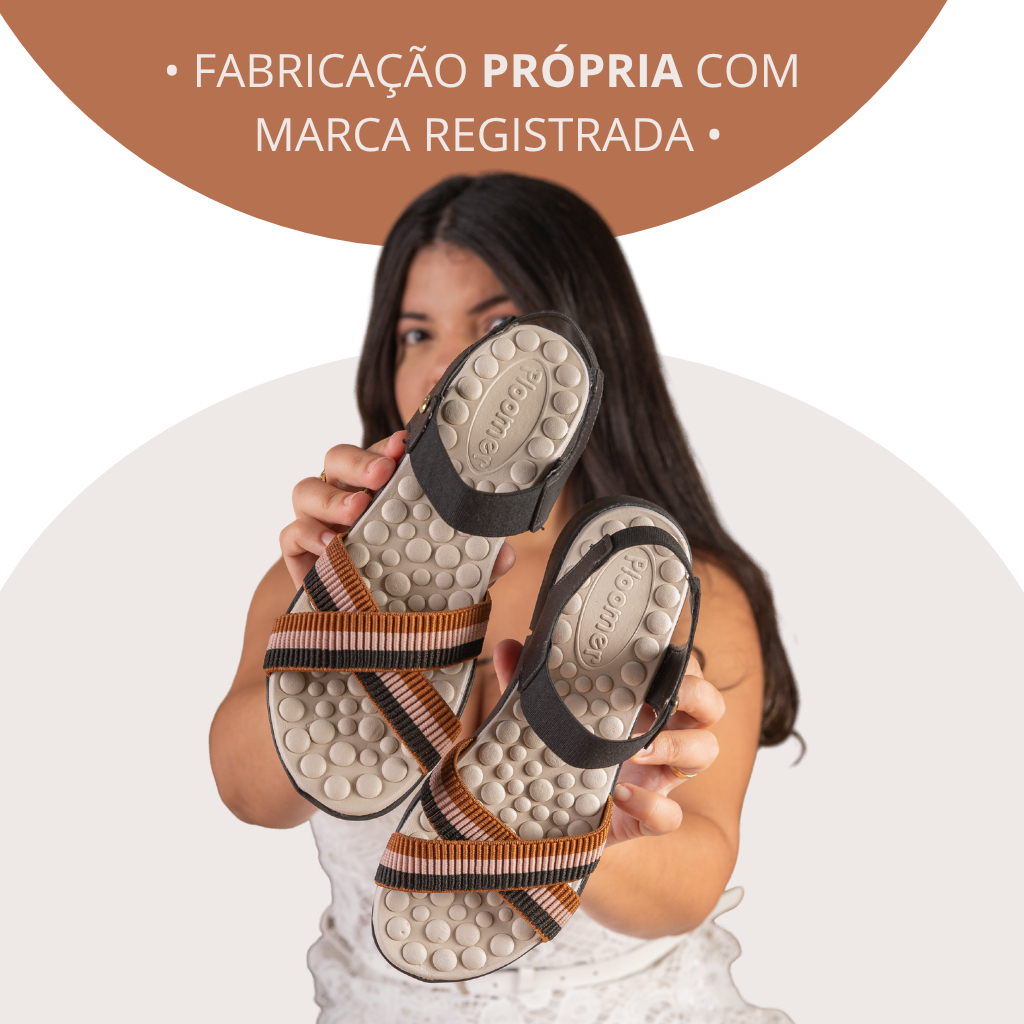 Kit 2 Pares Sandália Ortopédica Feminina com Palmilha Massageadora Conforto Total