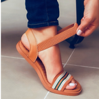 Sandalia Feminina Rasteira Ortopedica Elastica Papete Antiderrapante Confort