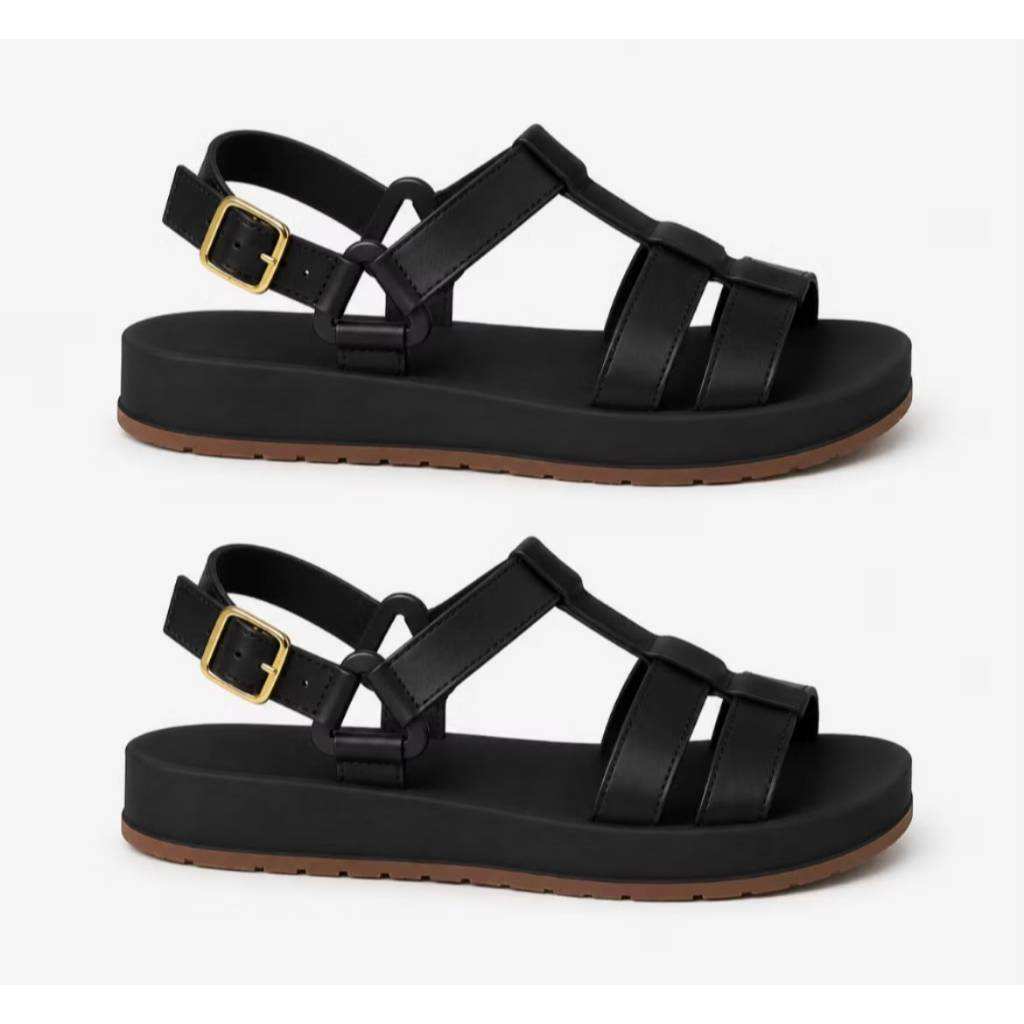 Kit 2 Pares Sandália Papete Feminina Estilosa Plataforma Tendência Casual Confortável Moda 2026