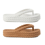 Kit 2 Pares Chinelo Plataforma Nuvem Sandalia Feminino 3 Tranças Casual Estilo Piccadilly Ortopedica