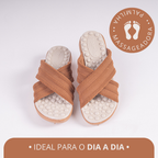 Chinelo Ortopédico com Elástico Trançado e Palmilha Massageadora Ideal para Esporão e Faciste Plantar