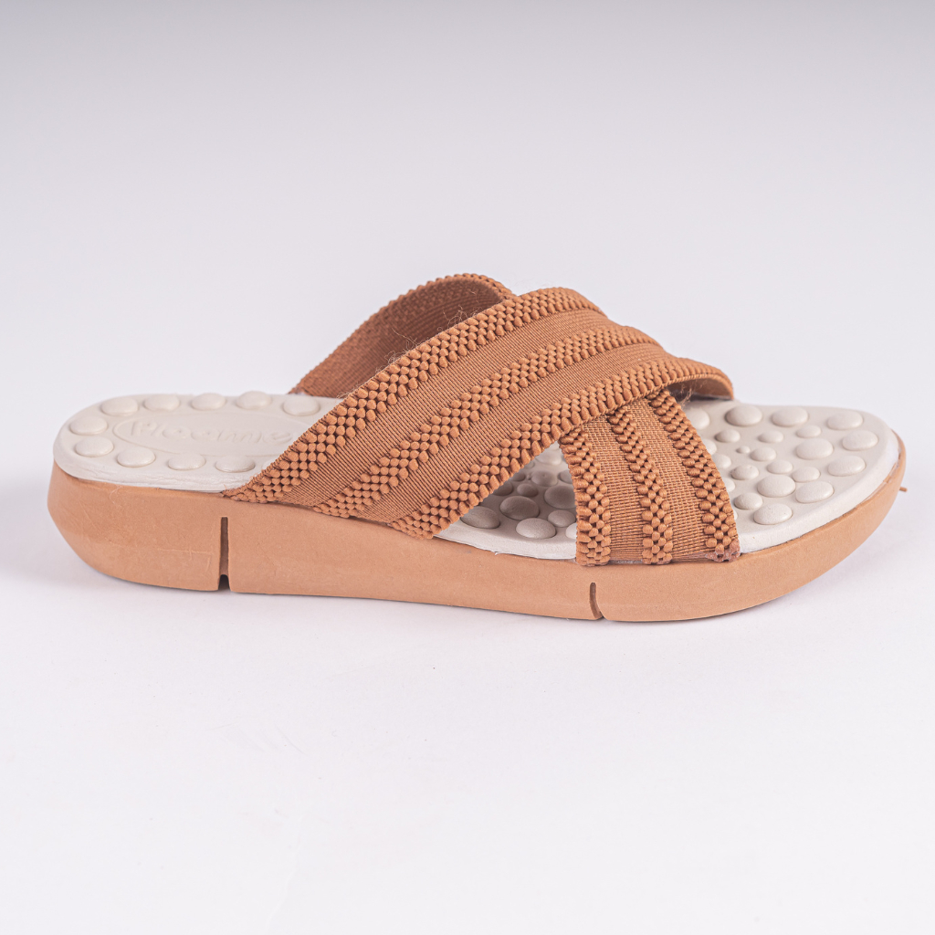 Chinelo Ortopédico com Elástico Trançado e Palmilha Massageadora Ideal para Esporão e Faciste Plantar