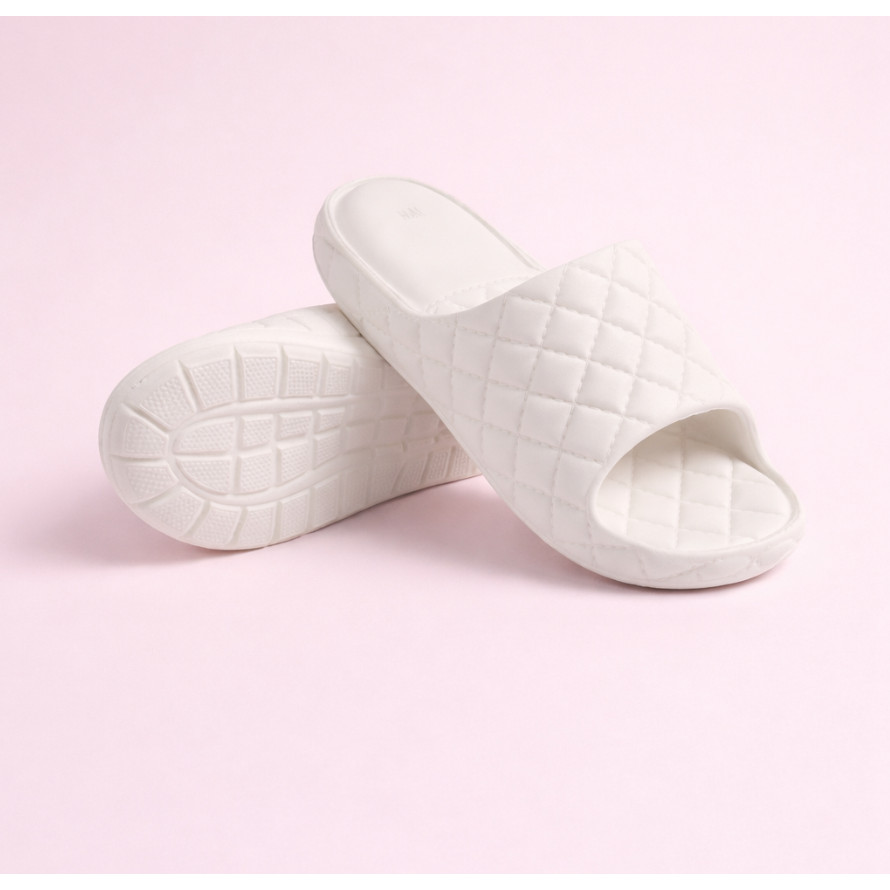 Chinelo Slide Feminino Matelassê Confortável Antiderrapante Moda Casual Dia a Dia