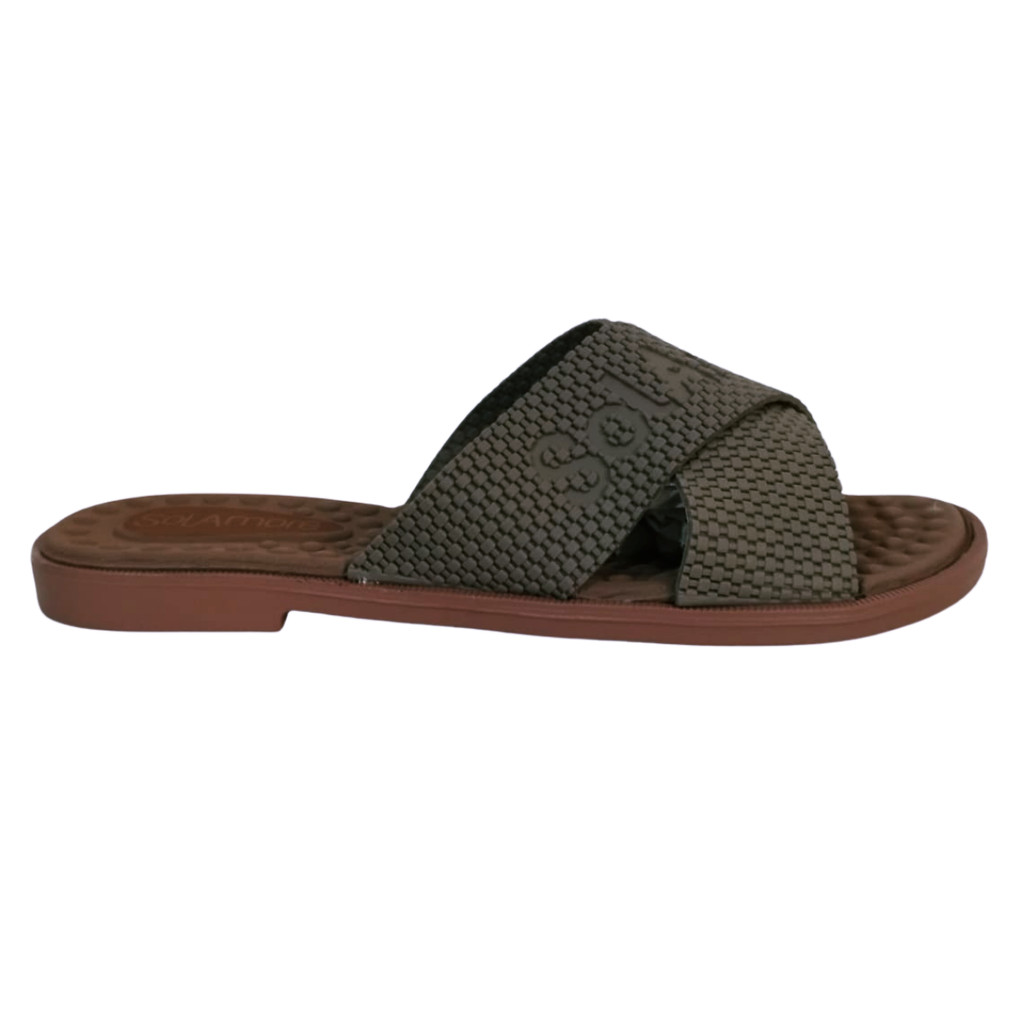 Chinelo Feminino Rasteira Ortopedico Massageador Macio Sol